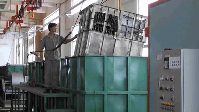 Pretreatment by immersion tank