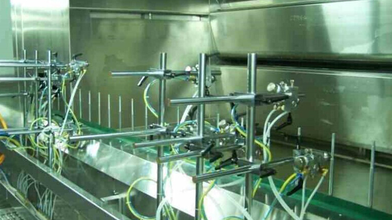 環保型無氣靜電旋杯玻璃瓶噴涂線